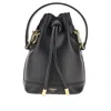 Fendi Leather Mini 'mon Tresor' Bucket Bag In Black