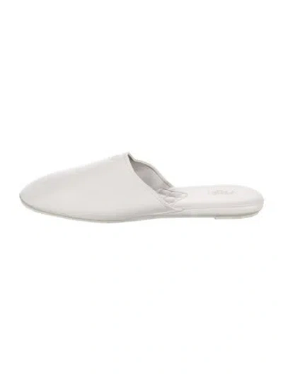 Pre-owned Fendi Leather Mules In Gray