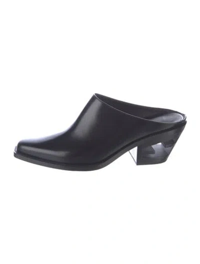 Pre-owned Fendi Leather Mules In Multi