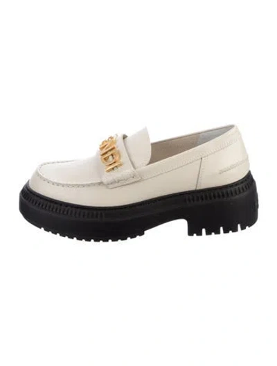 Pre-owned Fendi Leather Mules In Neutral