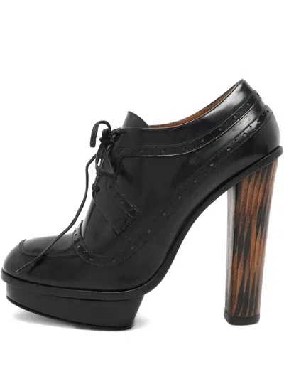Pre-owned Fendi Leather Platform Boots