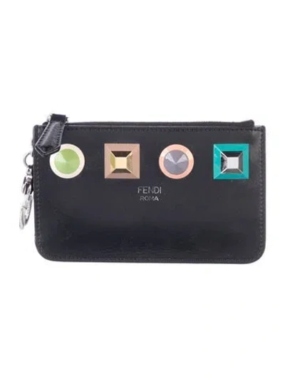 Pre-owned Fendi Leather Pouch In Blue