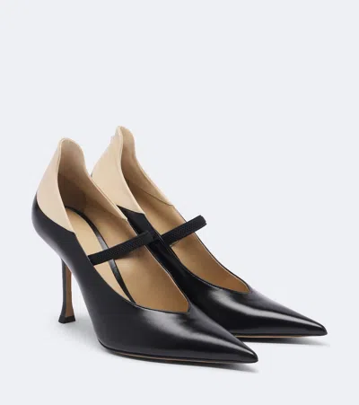 Fendi Leather Pumps In Black