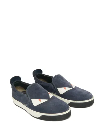 Pre-owned Fendi Leather Shoes In Blue