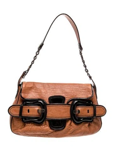 Pre-owned Fendi Leather Shoulder Bag In Multi