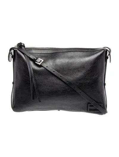 Pre-owned Fendi Leather Simply Shoulder Bag Large 2024 In Black