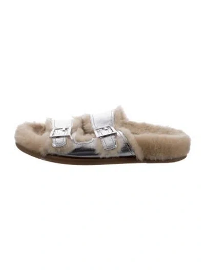 Pre-owned Fendi Leather Slides