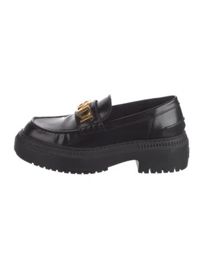 Pre-owned Fendi Leather Slingback Pumps In Black