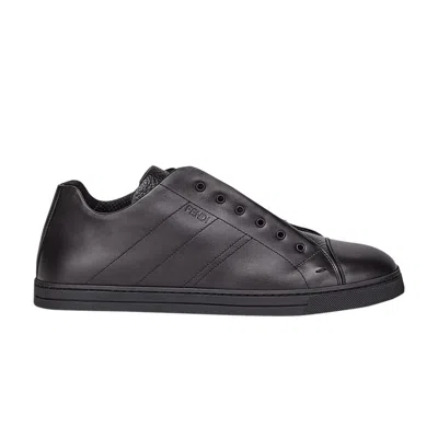 Pre-owned Fendi Leather Slip-on 'black'