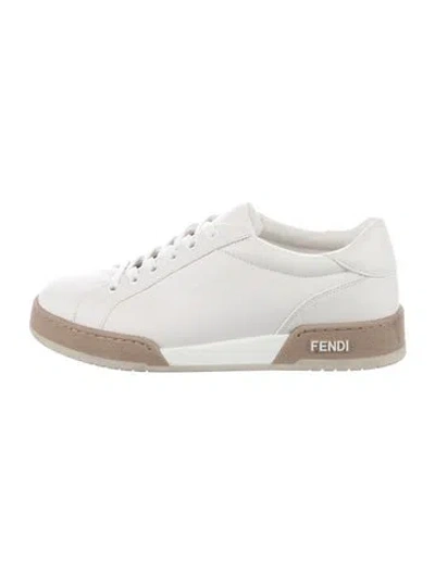 Pre-owned Fendi Leather Sneakers In Multi