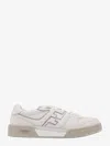 Fendi Leather Sneakers With Ff Lateral Logo In White
