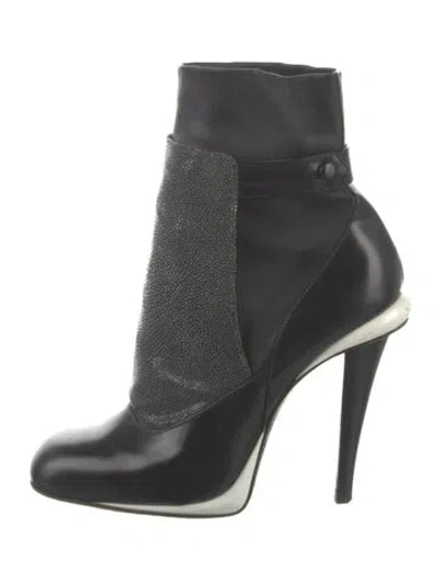 Pre-owned Fendi Leather Sock Boots In Multi