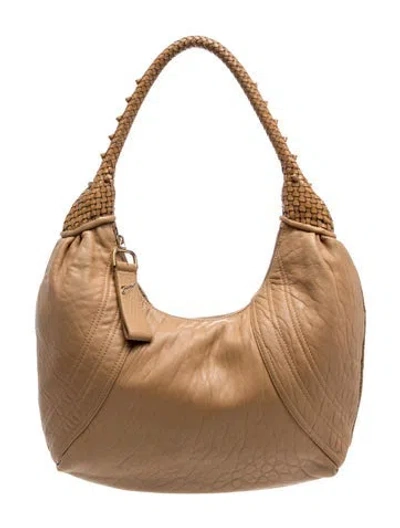 Pre-owned Fendi Leather Spy In Brown