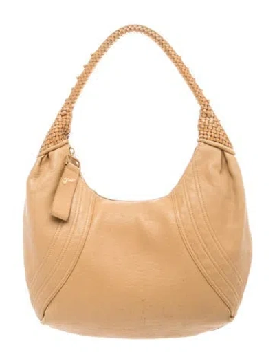 Pre-owned Fendi Leather Spy In Brown