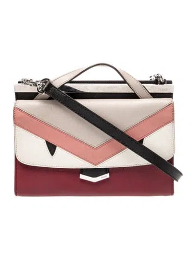 Pre-owned Fendi Leather Top Handle Bag In Red
