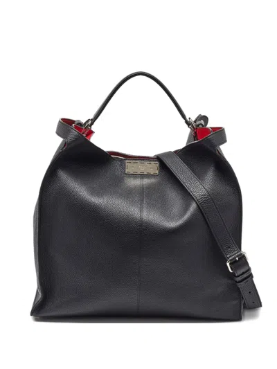 Pre-owned Fendi Leather Tote Bag In Black