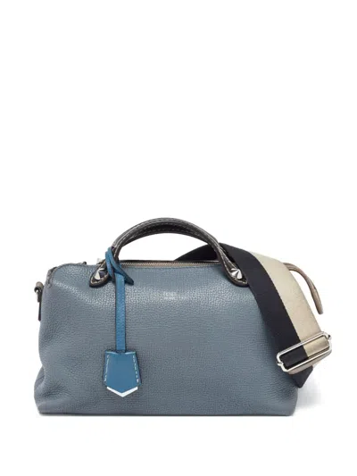 Pre-owned Fendi Leather Tote Bag In Blue