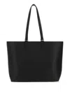 Fendi Leather Tote Bag In Black