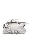 Fendi Leather Tote Bag In White