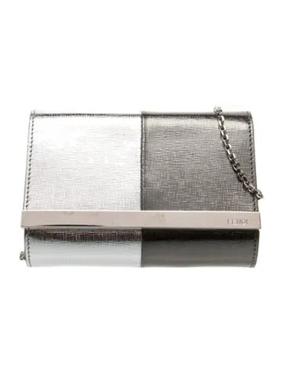 Pre-owned Fendi Leather Vintage Clutch