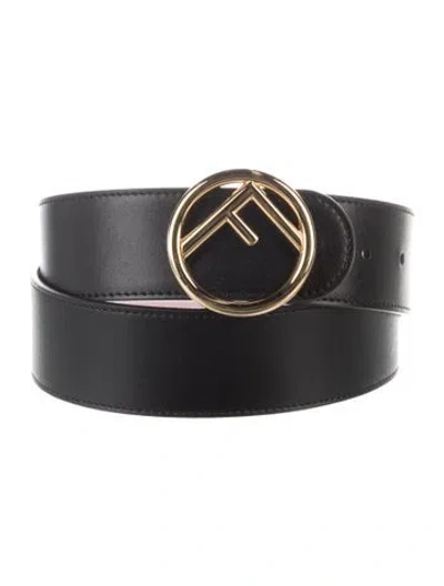 Pre-owned Fendi Leather Waist Belt In Black