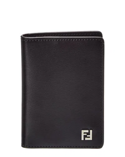 Fendi Leather Wallet In Black