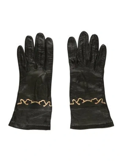 Pre-owned Fendi Leather Winter Gloves In Multi
