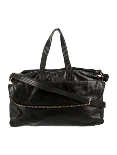 Pre-owned Fendi Leather Zip It In Black