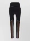 Fendi Leggings With Elastic Waistband And Stitching In Multi