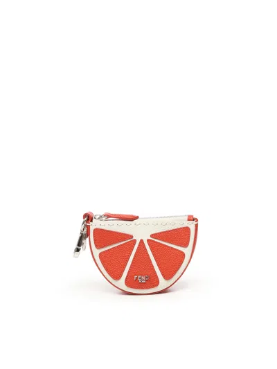 Fendi Lemon Charm In Orange