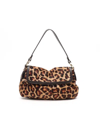 Fendi Leopard Chef Bag In Brown