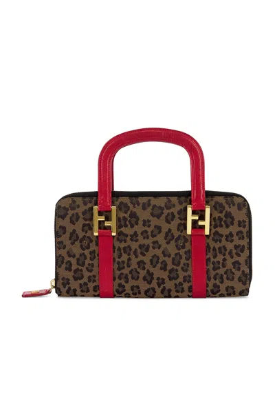 Pre-owned Fendi Leopard Handbag