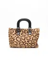 Fendi Leopard Pony Tote Bag In Multi