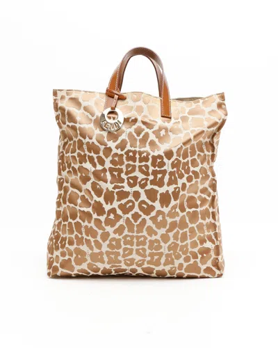 Fendi Leopard Tote Bag