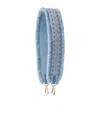 Fendi Light Blue Denim Shoulder Strap In Blue