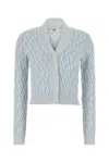 Fendi Float Ff Cardigan In Light Blue