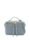 Fendi Vanity Nappa Leather Crossbody Bag Ff Motif In Blue