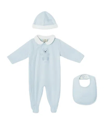 Fendi Kids' Light Blue Jersey Baby Set