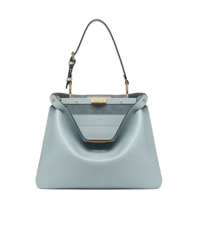 Fendi Light Blue Leather Bag