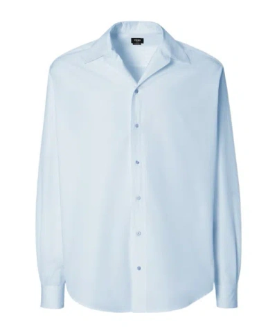 Fendi Light Blue Poplin Shirt