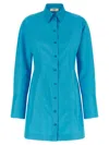 Fendi Chemisier Dress With Long Sleeves In Blue