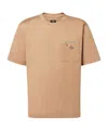 Fendi Zip-pocket T-shirt In Brown