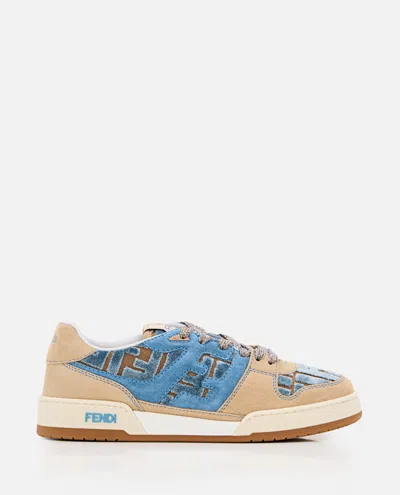 Fendi Light Brown Logo Sneakers