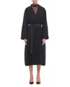 Fendi Wool Coat In Black