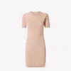 Fendi Ff Knit Mini Dress With Micro Motif