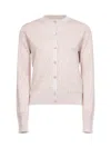 Fendi Light Pink Ff Wool Cardigan In Pink