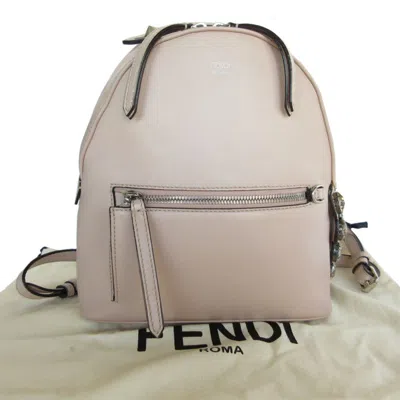 Pre-owned Fendi Light Pink Leather Backpack ()