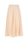 Fendi Ff Jacquard Silk Midi Skirt In Pink