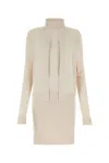 Fendi Light Pink Stretch Silk Blend Mini Dress
