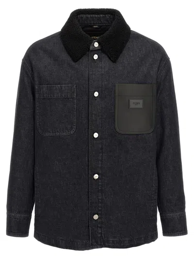 Fendi Lightly Padded Denim Jacket